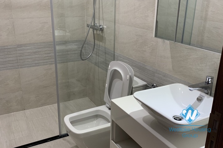 A high-rise apartment with 3 bedrooms for rent in Vinhome Metropolis