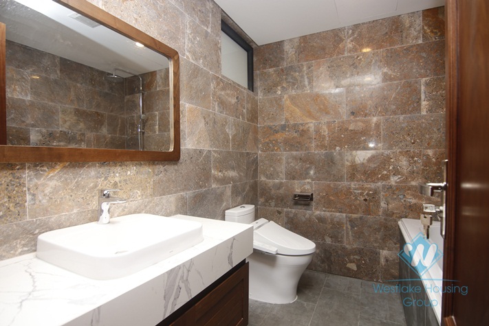 Wooden apartment for rent in Van Phuc Street, Ba Dinh District