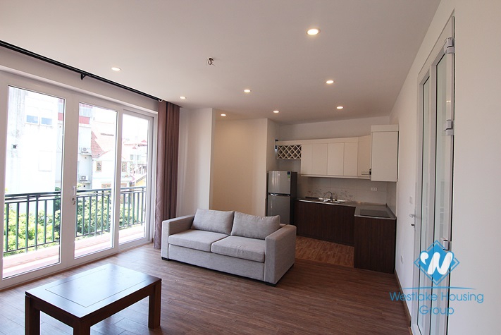 New one bedroom with balcony for rent in Dang Thai Mai st, Tay Ho District 