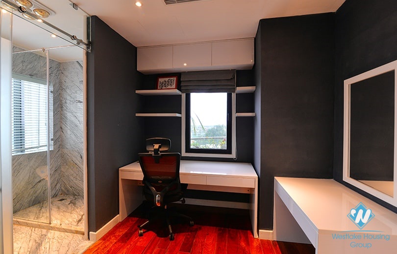 Bright and modern 3 bedrooms duplex apartment for rent in central Ba Dinh area, Hanoi