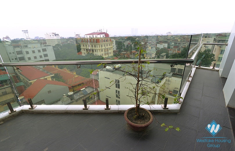 Bright and modern 3 bedrooms duplex apartment for rent in central Ba Dinh area, Hanoi