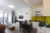 A brand-new two-bedroom apartment with lake view in Yen Phu Village of Tay Ho district