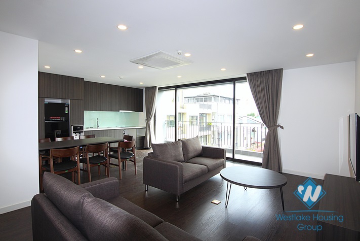 Balcony with lake view 2 bedrooms apartment for rent in To Ngoc Van, Tay Ho