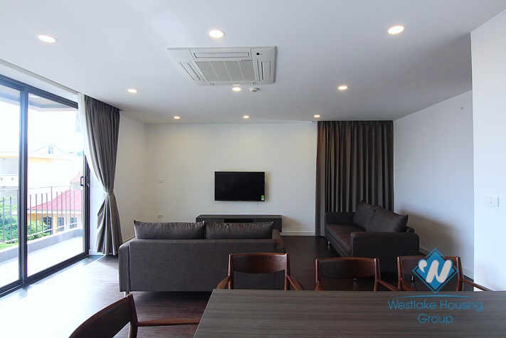 Balcony with lake view 2 bedrooms apartment for rent in To Ngoc Van, Tay Ho
