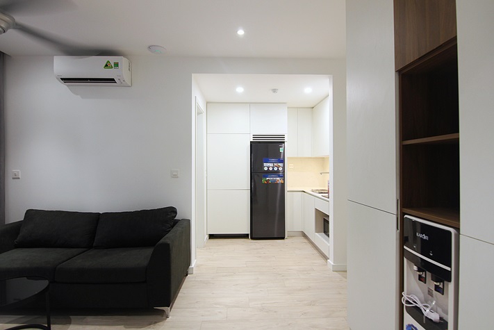A modern 1 bedroom apartment with balcony for rent in To Ngoc Van area, Tay Ho, Ha Noi