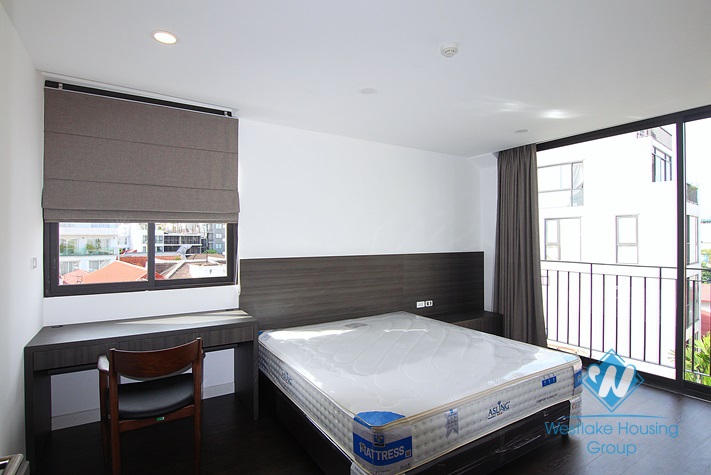 Balcony with lake view 2 bedrooms apartment for rent in To Ngoc Van, Tay Ho