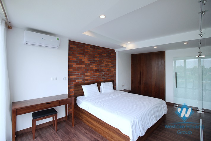 Lake view 1 bedroom apartment for rent in Yen Phu village, Tay Ho