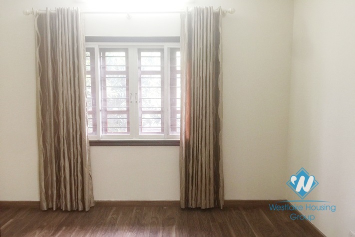 An unfurnished three-floor villa in Ciputra in Tay Ho district, Hanoi