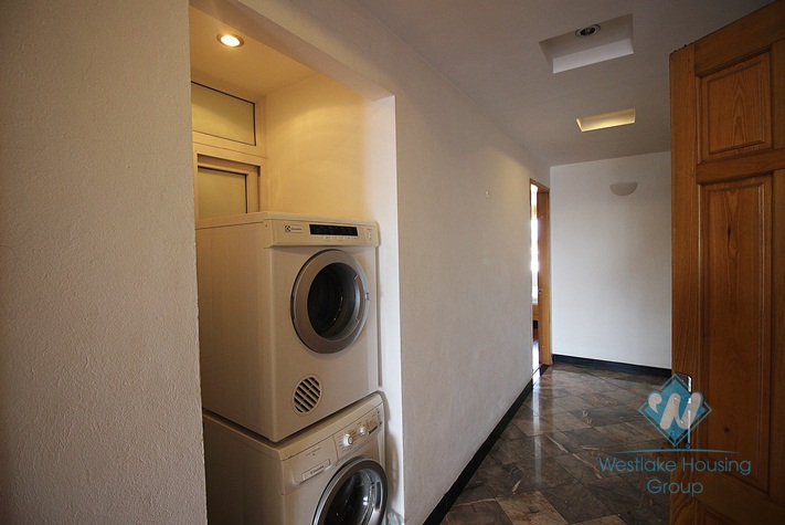 2 bedroom serviced apartment with big balcony for rent in Truc Bach