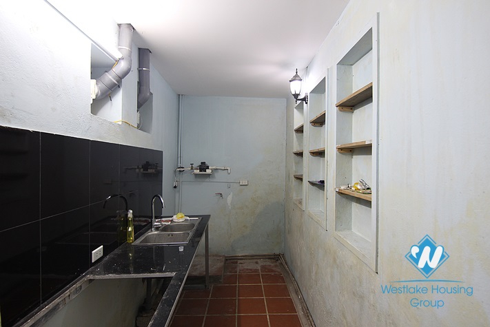 Big garden house with unfurnished for rent in Tay Ho Dist