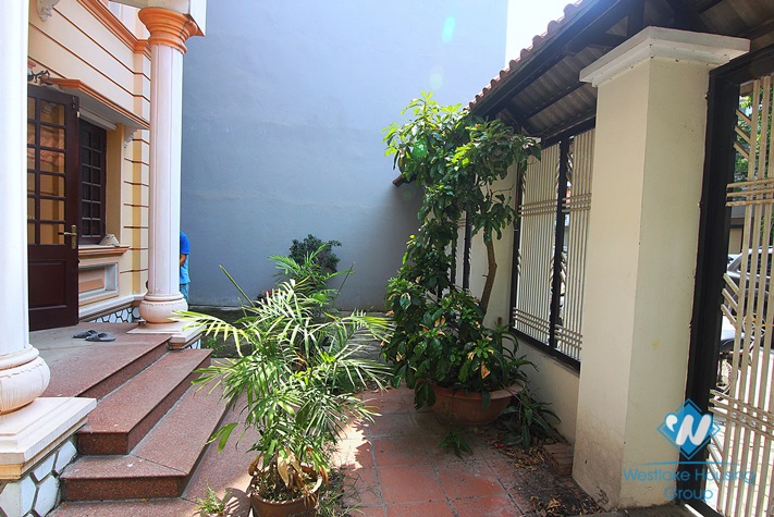 A large three-floor house for rent in AU Co st, Tay Ho