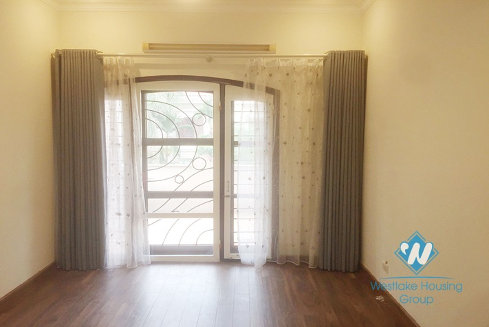 An unfurnished three-floor villa in Ciputra in Tay Ho district, Hanoi