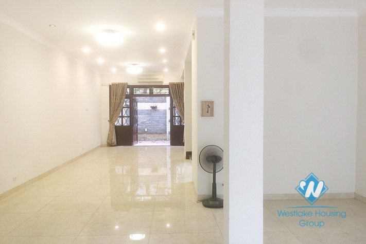 An unfurnished three-floor villa in Ciputra in Tay Ho district, Hanoi