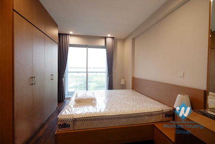 An elegant bedroom apartment with the view of a large golf course in Ciputra