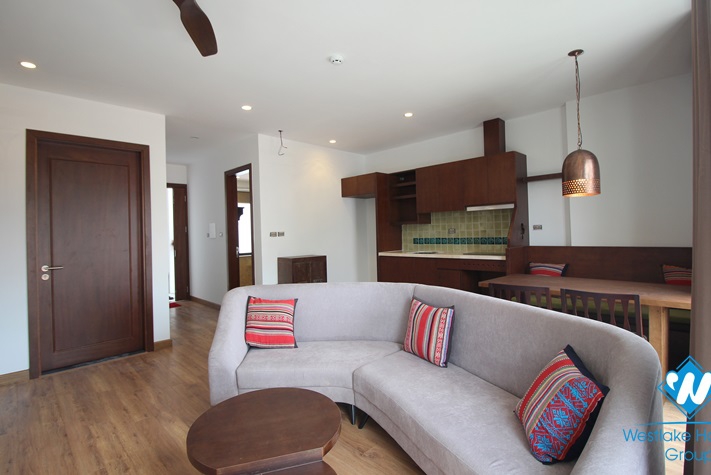 A well-decorated two-bedroom apartment close to Lottle Center Lieu Giai, Ba Dinh, Hanoi