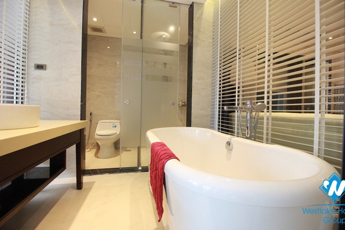 A high-end one bedroom apartmetn with luxury furniture in Truc Bach, Ba Dinh