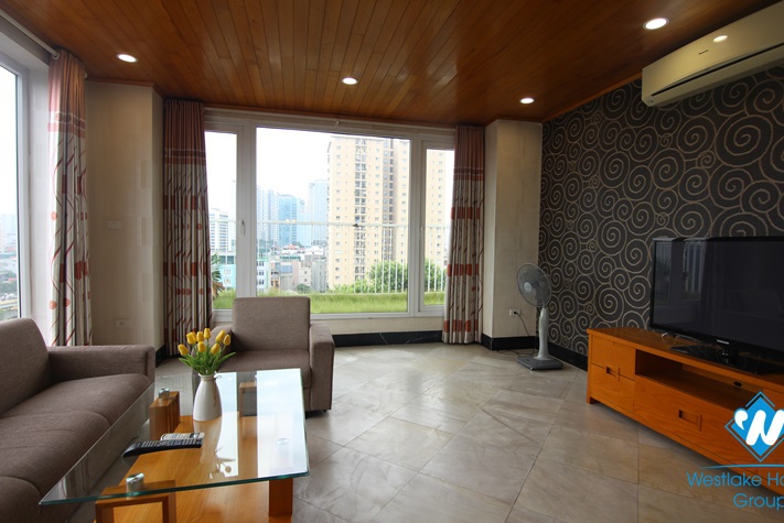 An elegant three-bedroom duplex on Lang Ha street, Ba dinh
