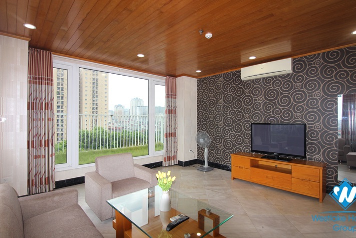 An elegant three-bedroom duplex on Lang Ha street, Ba dinh