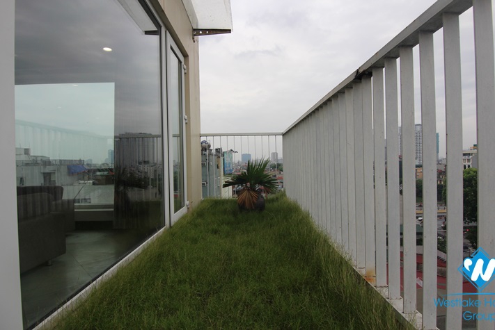 An elegant three-bedroom duplex on Lang Ha street, Ba dinh
