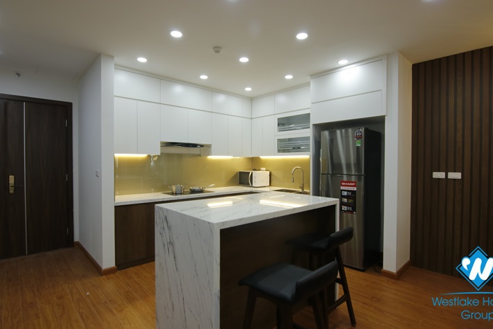 A modern three-bedroom apartment on Lang Ha street, Ba Dinh 