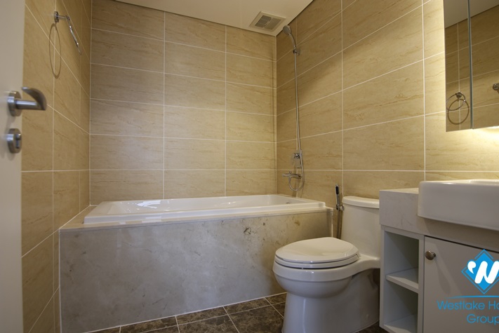 A spacious three-bedroom apartment on a high floor of the luxury building D'capital in Cau Giay district