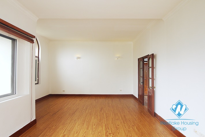 Lovely house with courtyard and garage for rent on To Ngoc Van, Tay Ho, Hanoi