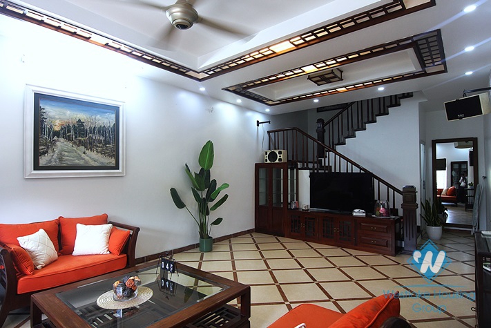 Spacious and Airy 07 bedrooms house with big yard for rent in Au Co st, Tay Ho area.