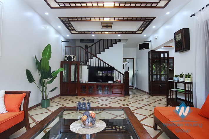 Spacious and Airy 07 bedrooms house with big yard for rent in Au Co st, Tay Ho area.