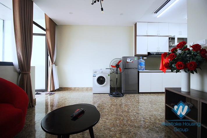 Brandnew and Lakeview one bedroom apartment for rent in Tay Ho district.