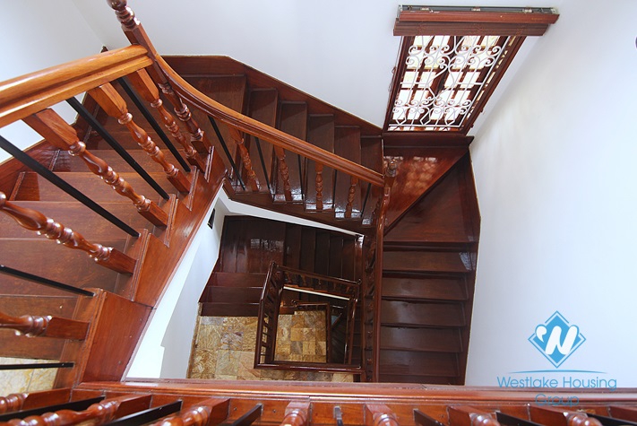 Lovely house with courtyard and garage for rent on To Ngoc Van, Tay Ho, Hanoi