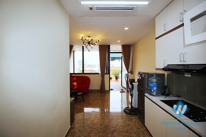 Brandnew and Lakeview one bedroom apartment for rent in Tay Ho district.