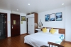 Bright studio with nice balcony for rent in Kim Ma street, Ba Dinh