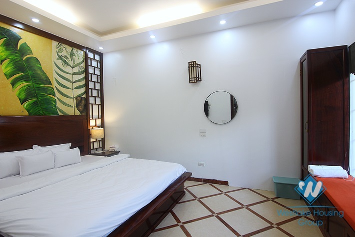Spacious and Airy 07 bedrooms house with big yard for rent in Au Co st, Tay Ho area.