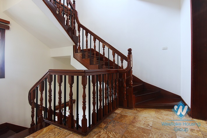 Lovely house with courtyard and garage for rent on To Ngoc Van, Tay Ho, Hanoi