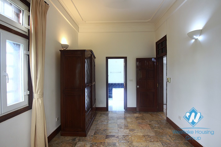 Lovely house with courtyard and garage for rent on To Ngoc Van, Tay Ho, Hanoi