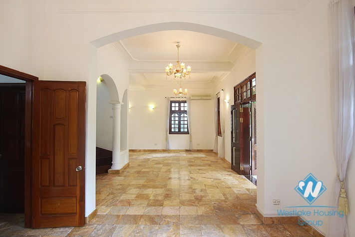 Lovely house with courtyard and garage for rent on To Ngoc Van, Tay Ho, Hanoi
