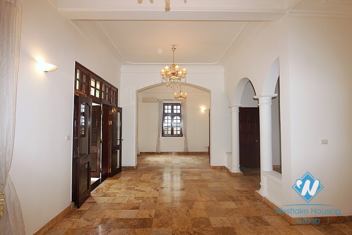 Lovely house with courtyard and garage for rent on To Ngoc Van, Tay Ho, Hanoi
