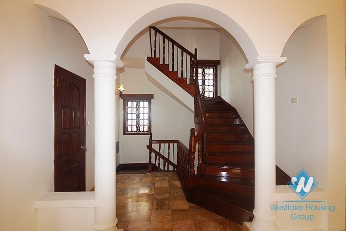 Lovely house with courtyard and garage for rent on To Ngoc Van, Tay Ho, Hanoi