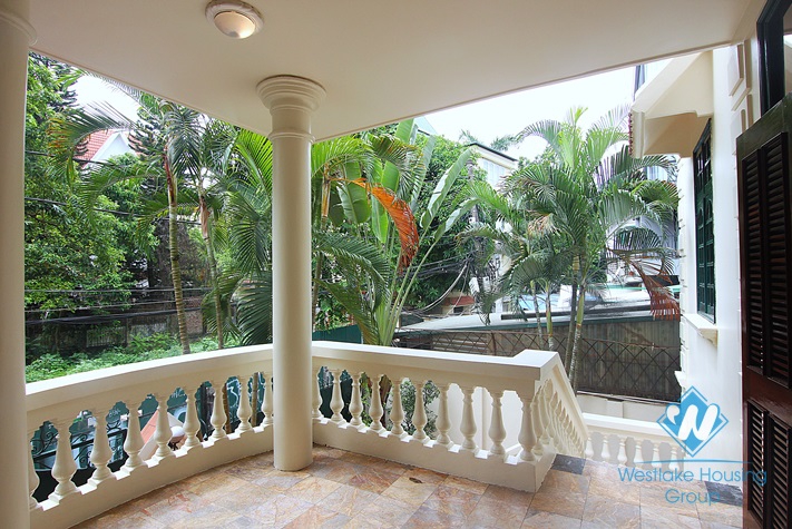 Lovely house with courtyard and garage for rent on To Ngoc Van, Tay Ho, Hanoi