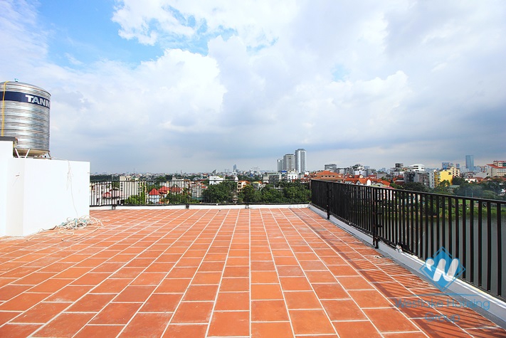 Spacious 03 bedrooms apartment with lake-view for rent on Au Co street, Tay Ho, Ha Noi