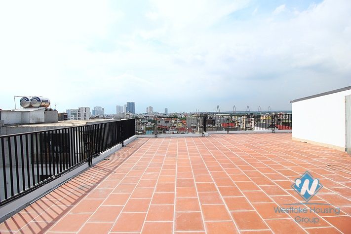 Spacious 03 bedrooms apartment with lake-view for rent on Au Co street, Tay Ho, Ha Noi
