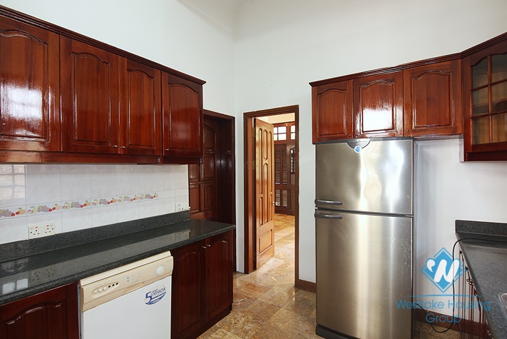 Lovely house with courtyard and garage for rent on To Ngoc Van, Tay Ho, Hanoi