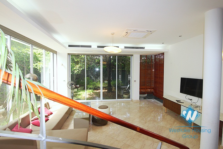 Spacious house with garden for rent in Tay Ho, Hanoi