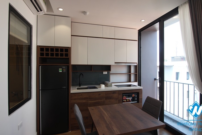 A lovely brand-new one-bedroom apartment on Tay Ho street, Tay Ho district, Hanoi