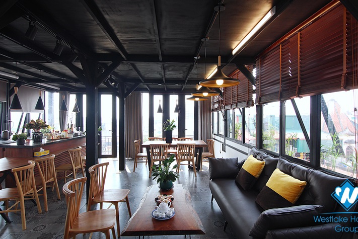 A uniquely decorated four-bedroom duplex on the top floor on Au Co st, Tay Ho, Hanoi