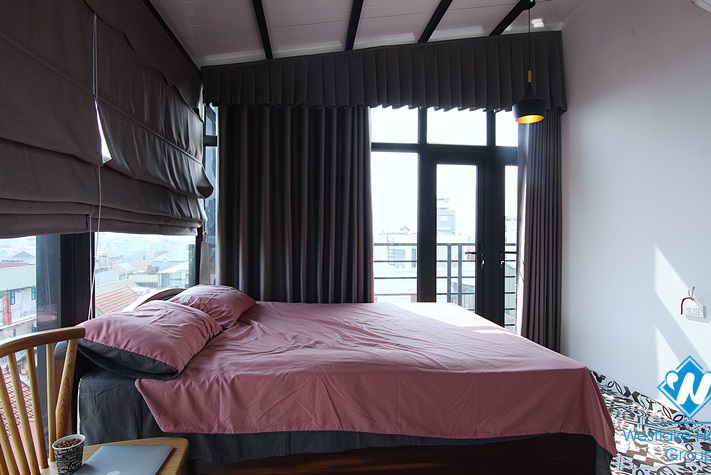 A uniquely decorated four-bedroom duplex on the top floor on Au Co st, Tay Ho, Hanoi