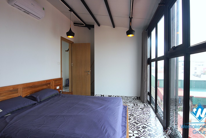 A uniquely decorated four-bedroom duplex on the top floor on Au Co st, Tay Ho, Hanoi