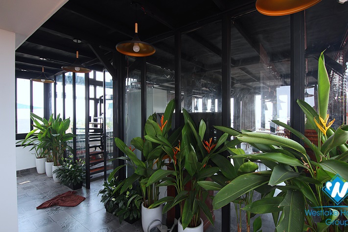 A uniquely decorated four-bedroom duplex on the top floor on Au Co st, Tay Ho, Hanoi