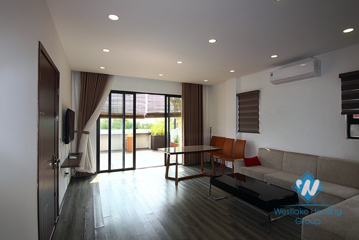 A new 1 bedroom apartment with lake view for rent in Nhat Chieu, Tay ho