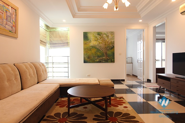A resonably priced three-bedroom apartment located in Ciputra, Tay Ho district, Hanoi